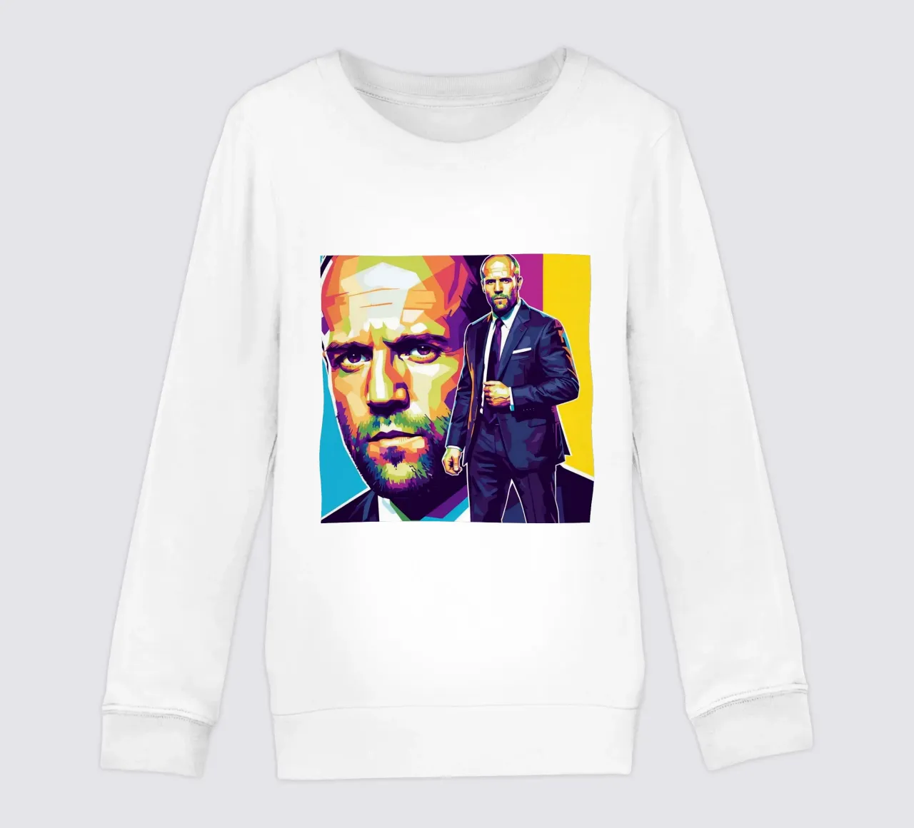 Jason Statham - WPAP art style (3) felpa bambino da Hantamrata