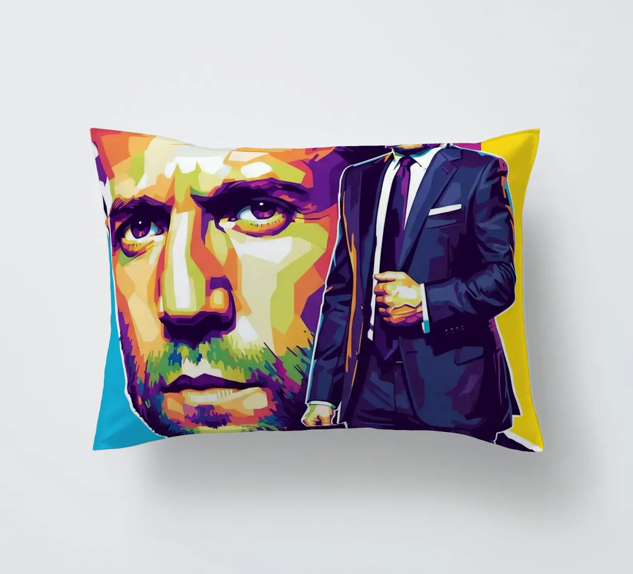 Jason Statham - WPAP art style (3) cuscino da Hantamrata