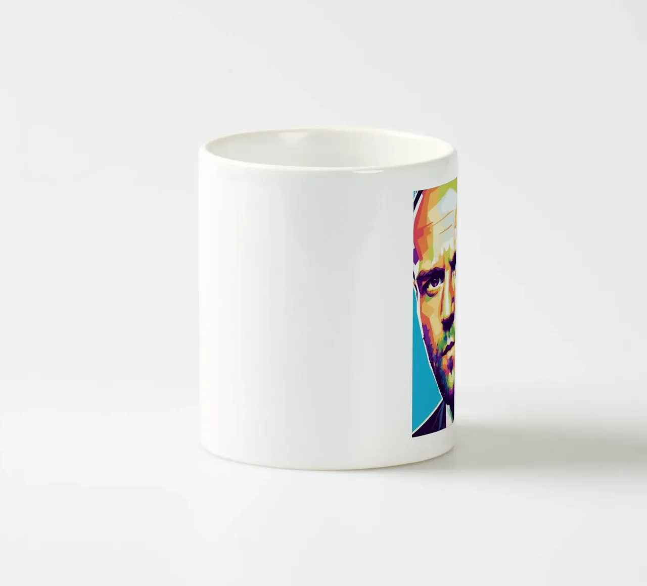 Jason Statham - WPAP art style (3) tazza in ceramica da Hantamrata