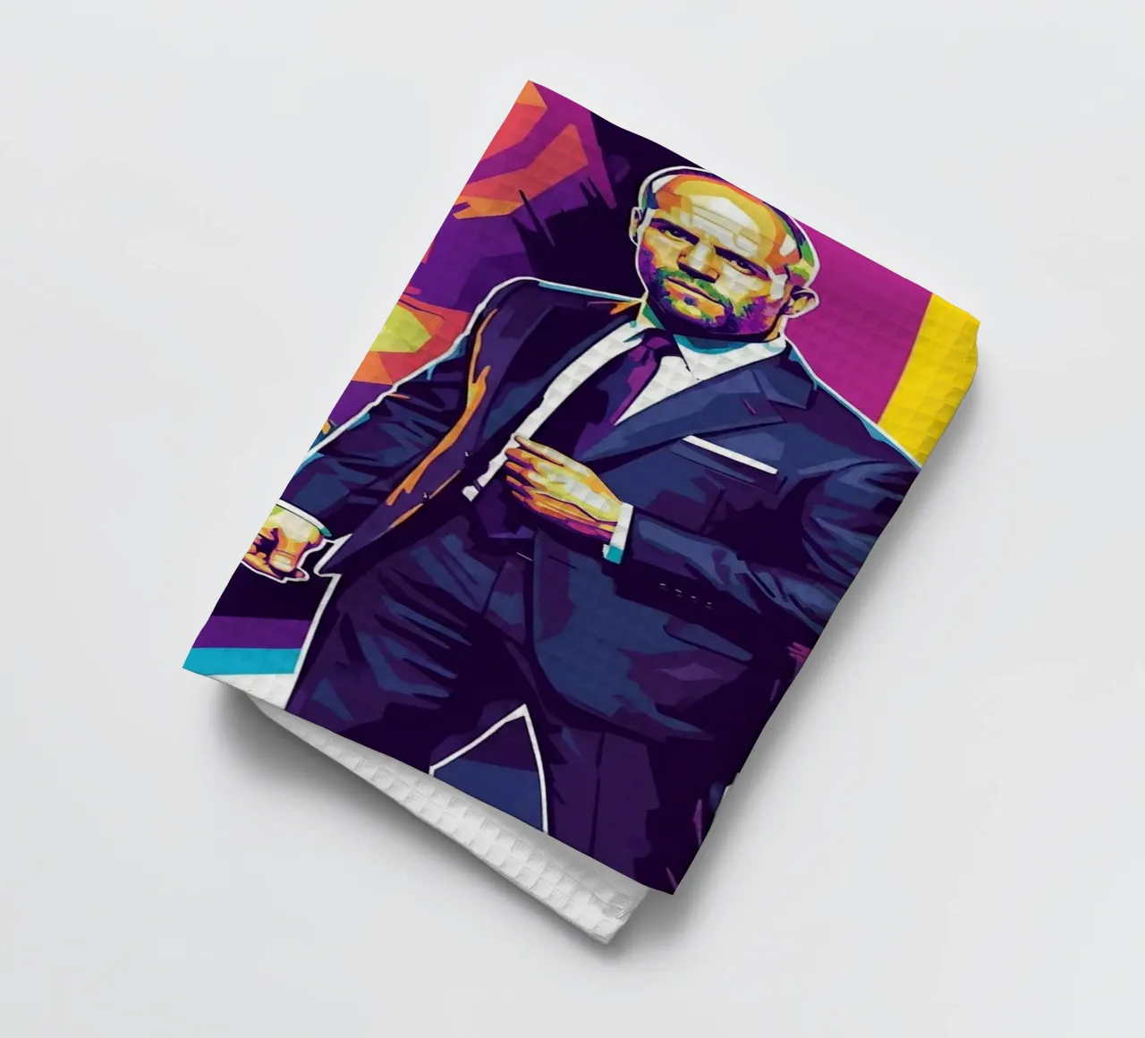 Jason Statham - WPAP art style (3) canovaccio da cucina da Hantamrata