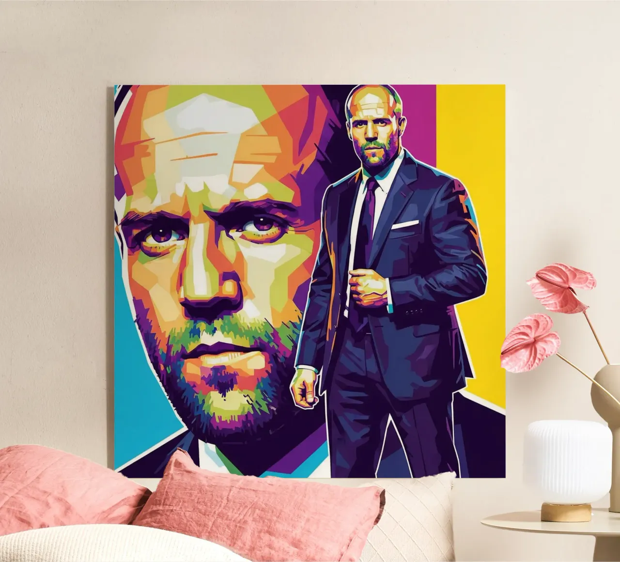 Jason Statham - WPAP art style (3) plexiglass da Hantamrata