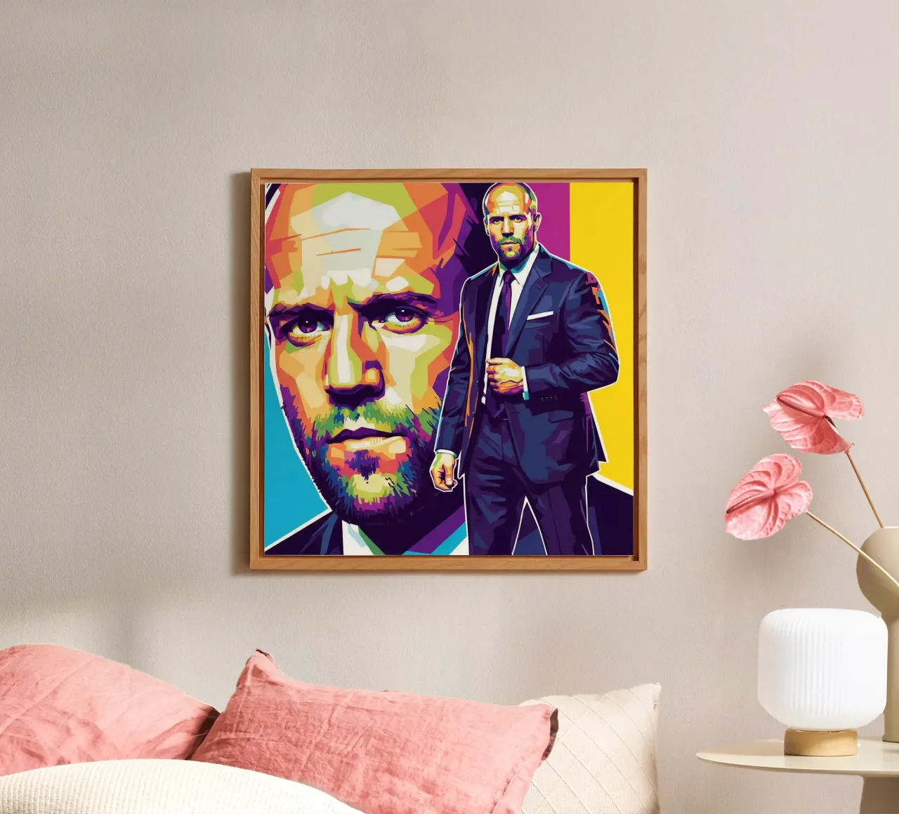 Jason Statham - WPAP art style (3) alluminio dibond da Hantamrata