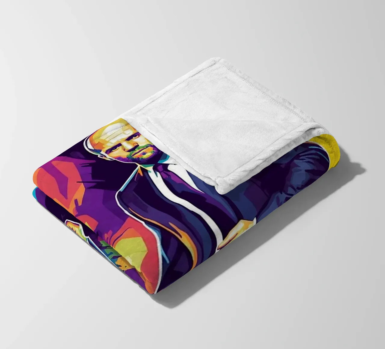 Jason Statham - WPAP art style (3) coperta in pile da Hantamrata