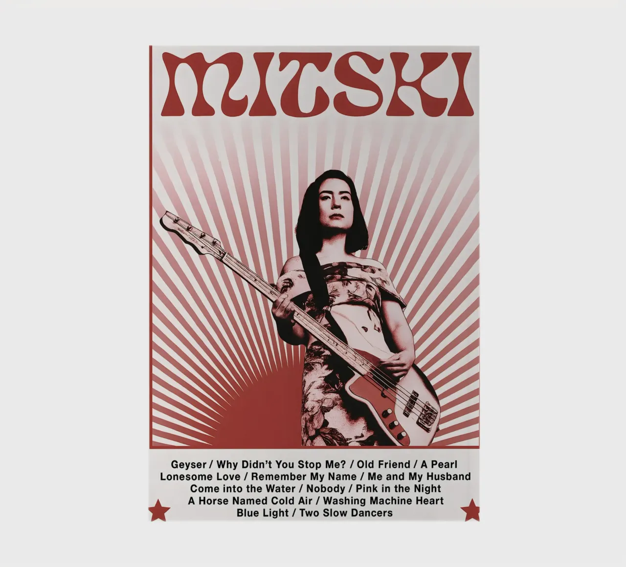 XMOPNITIN Mitski Poster Be The Cowboy Album Music notitieboek van DGUnder