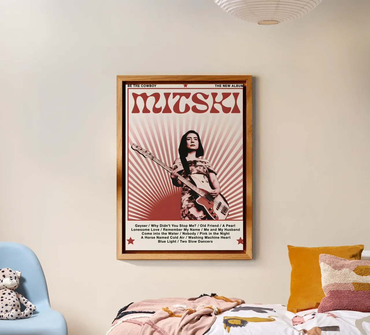 XMOPNITIN Mitski Poster Be The Cowboy Album Music forex plate by DGUnder