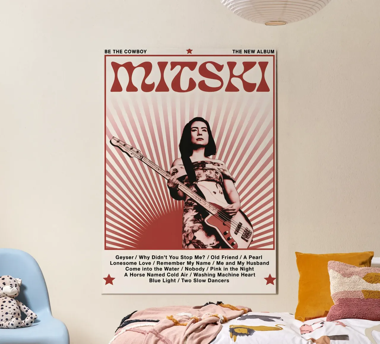 XMOPNITIN Mitski Poster Be The Cowboy Album Music forex plate by DGUnder