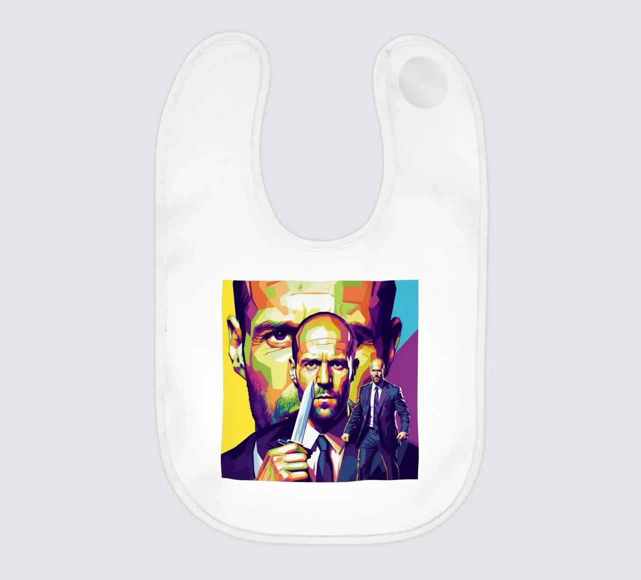 Jason Statham - WPAP art style (4) bavaglino da Hantamrata