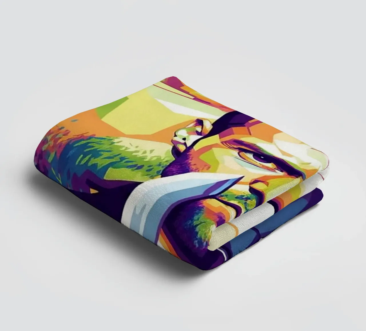 Jason Statham - WPAP art style (4) badhanddoek van Hantamrata
