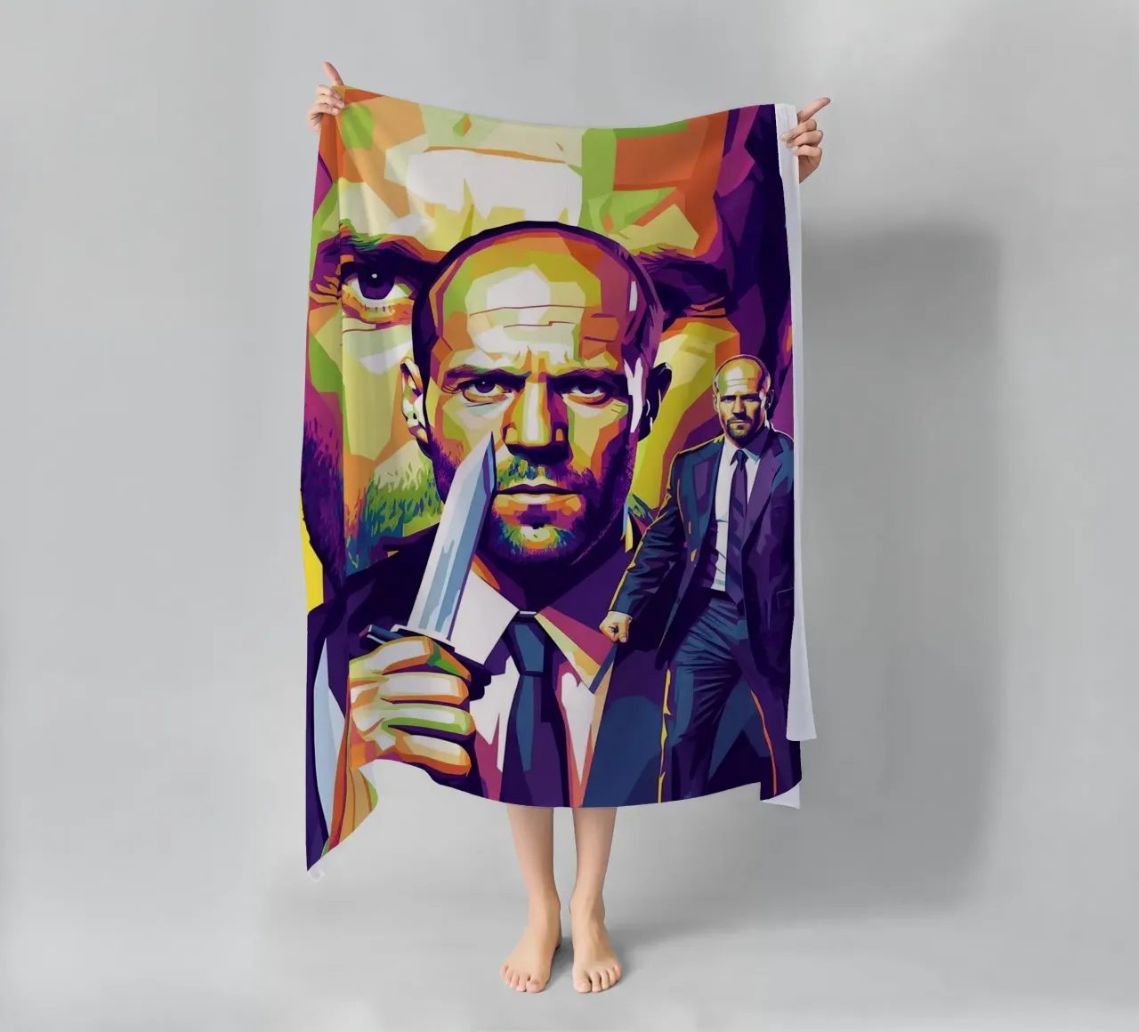 Jason Statham - WPAP art style (4) telo mare da Hantamrata