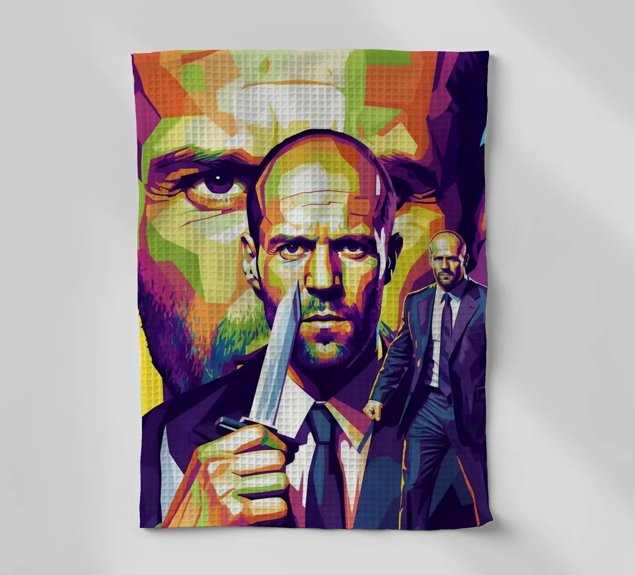 Jason Statham - WPAP art style (4) canovaccio da cucina da Hantamrata