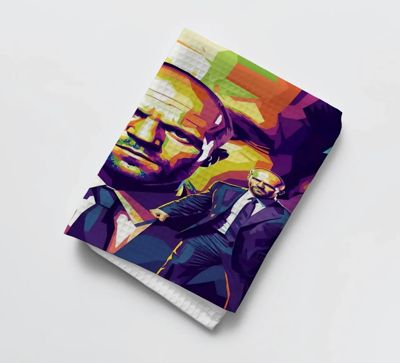 Jason Statham - WPAP art style (4) canovaccio da cucina da Hantamrata