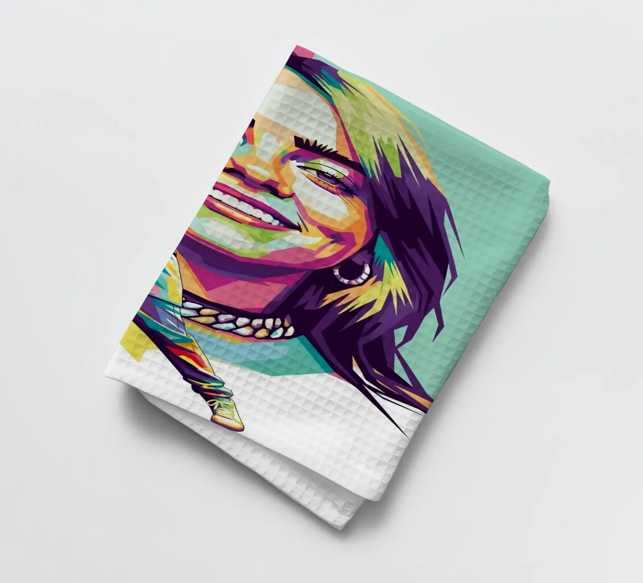 Billie Eilish - WPAP art style (1) canovaccio da cucina da Hantamrata