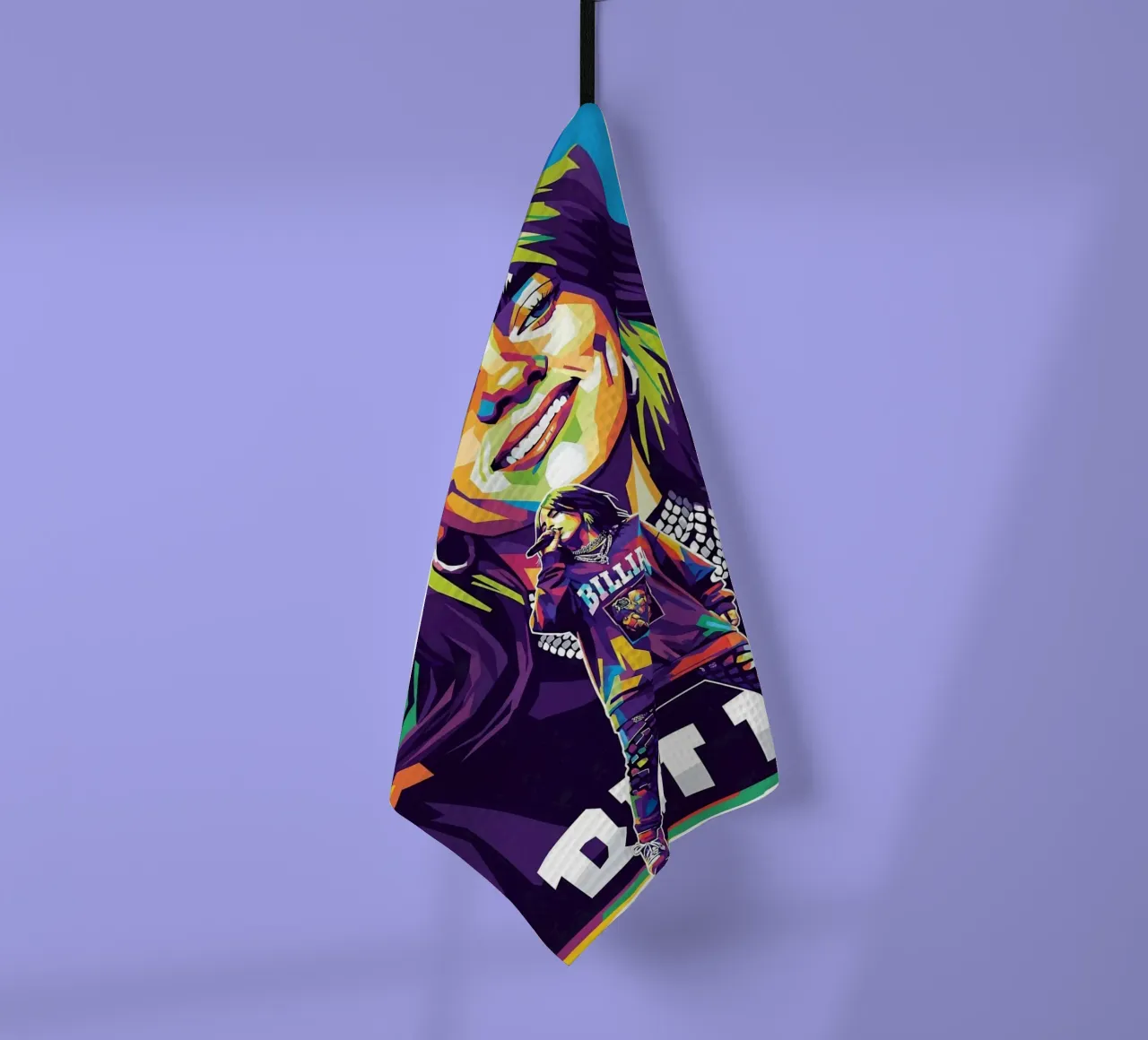 Billie Eilish - WPAP art style (3) canovaccio da cucina da Hantamrata