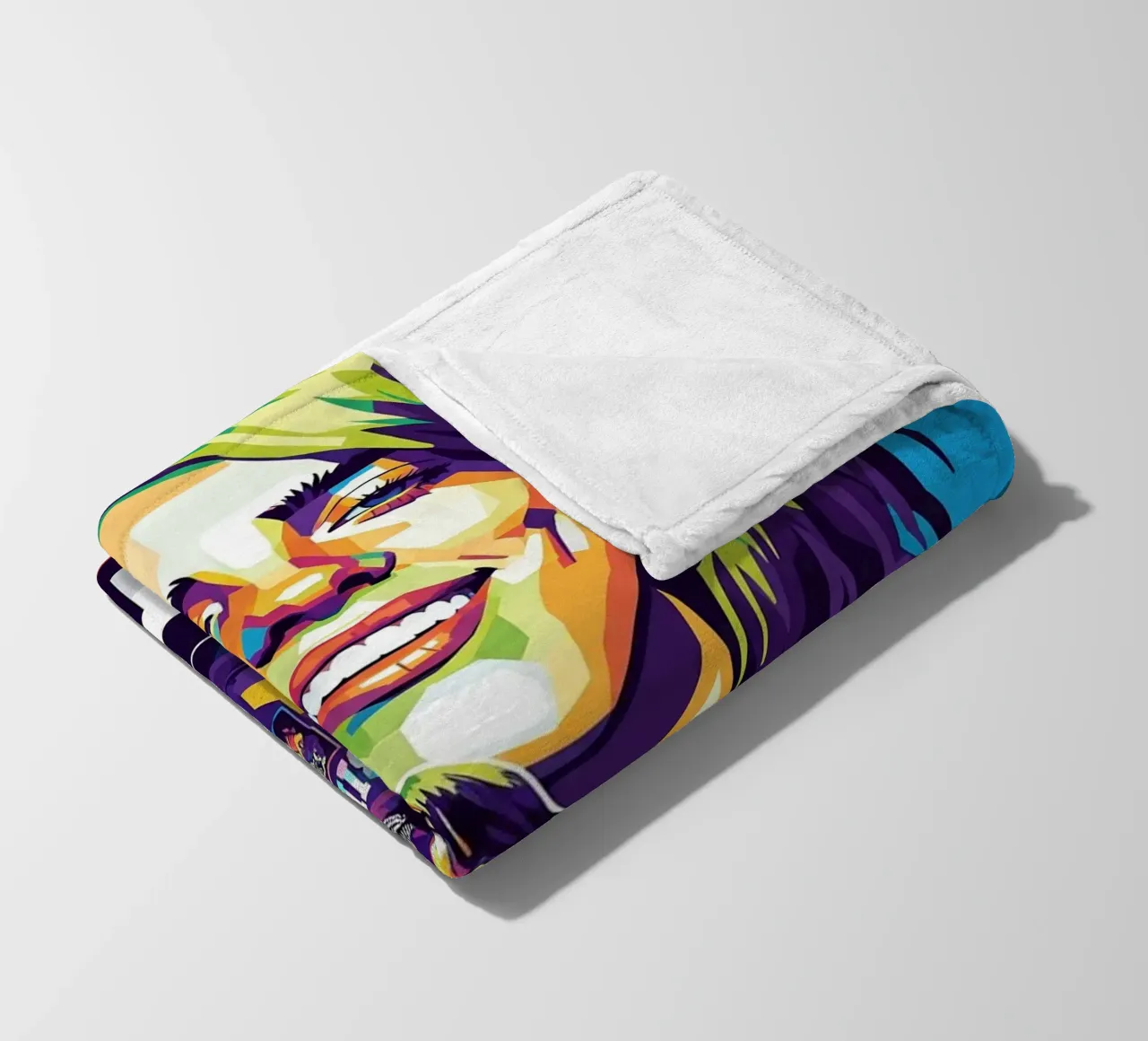 Billie Eilish - WPAP art style (3) coperta in pile da Hantamrata