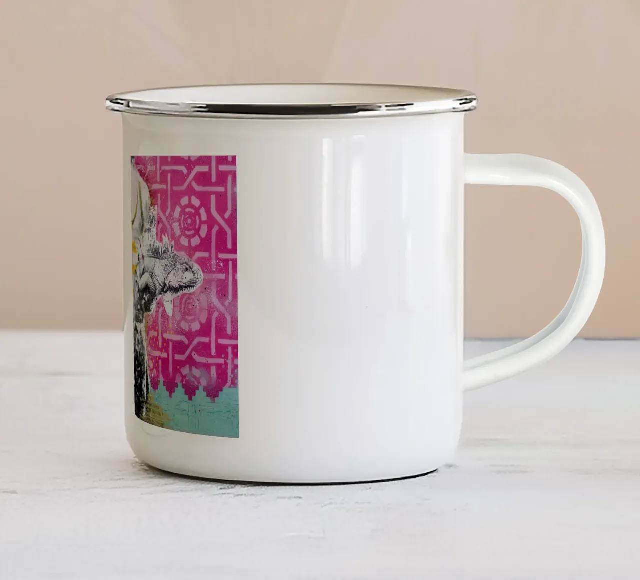 arawak tainos tazza in smalto da Tameo