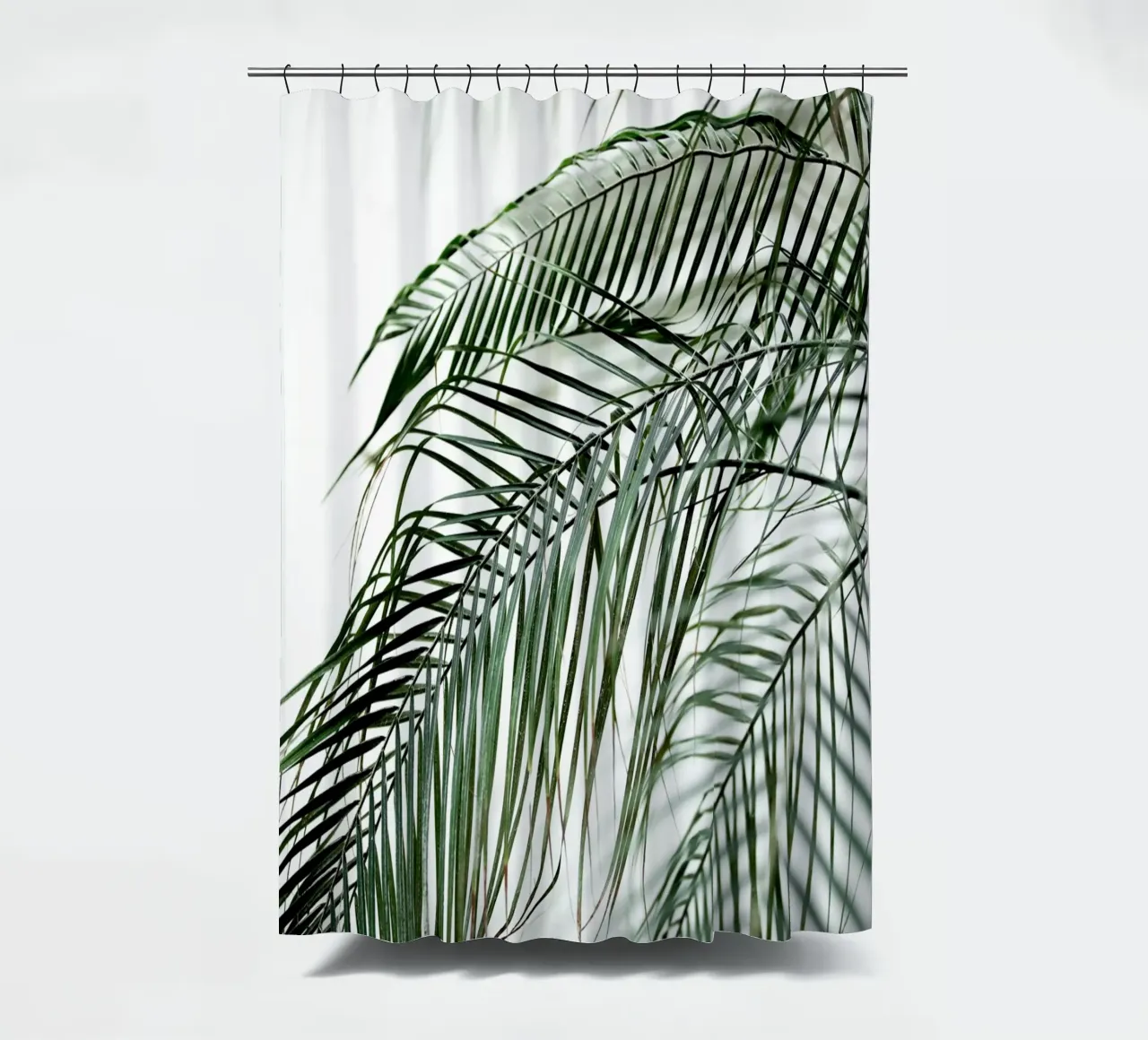 Palm Leaves 21 Duschvorhang von Mareike Böhmer Photography