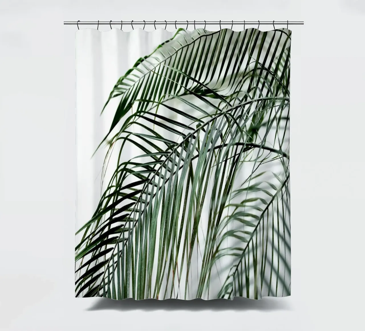 Palm Leaves 21 Duschvorhang von Mareike Böhmer Photography