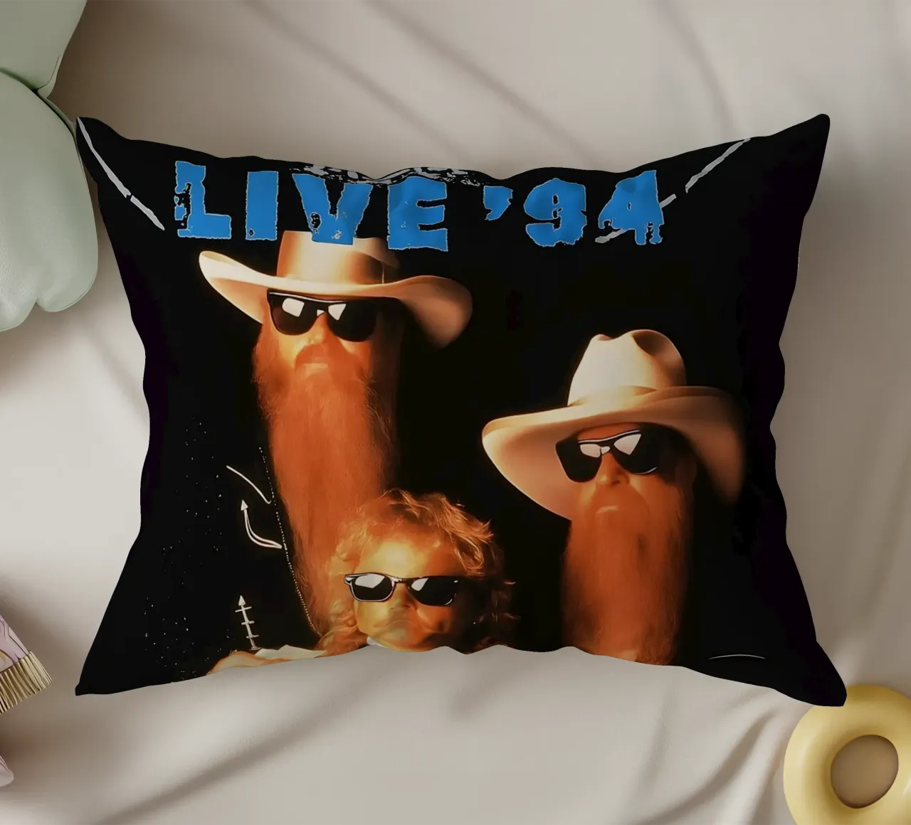 ZZ Top Live 1994 Poster In Essen cuscino da DGUnder