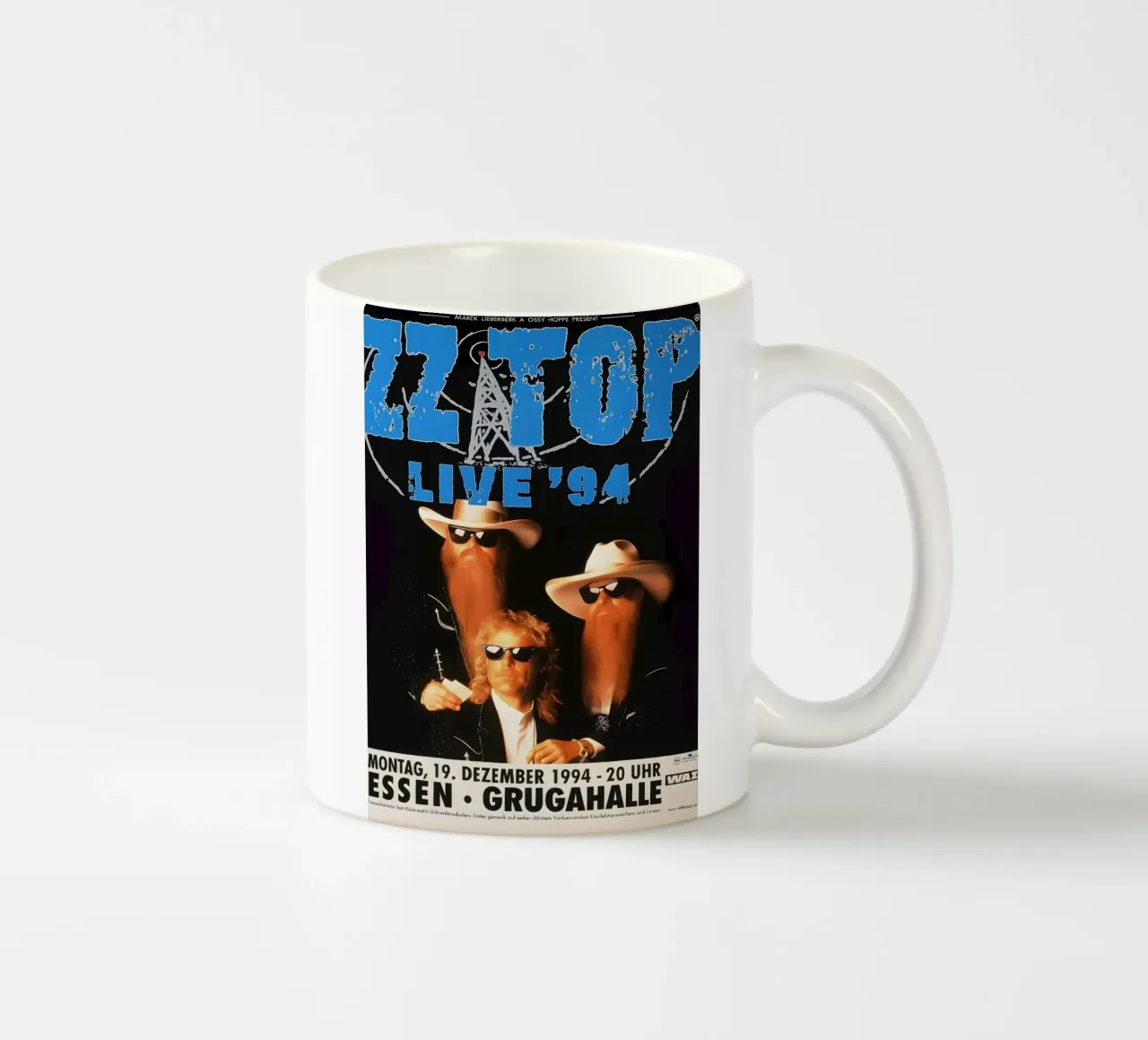 ZZ Top Live 1994 Poster In Essen tazza in ceramica da DGUnder