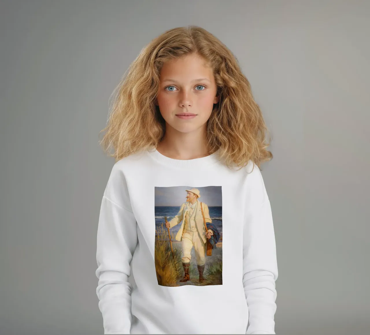 Ritratto di Peder Severin Krøyer felpa bambino da Leahprint