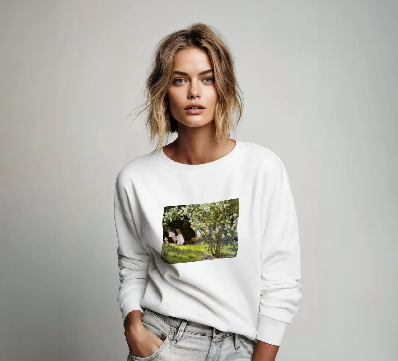 Rose di Peder Severin Krøyer felpa da Leahprint