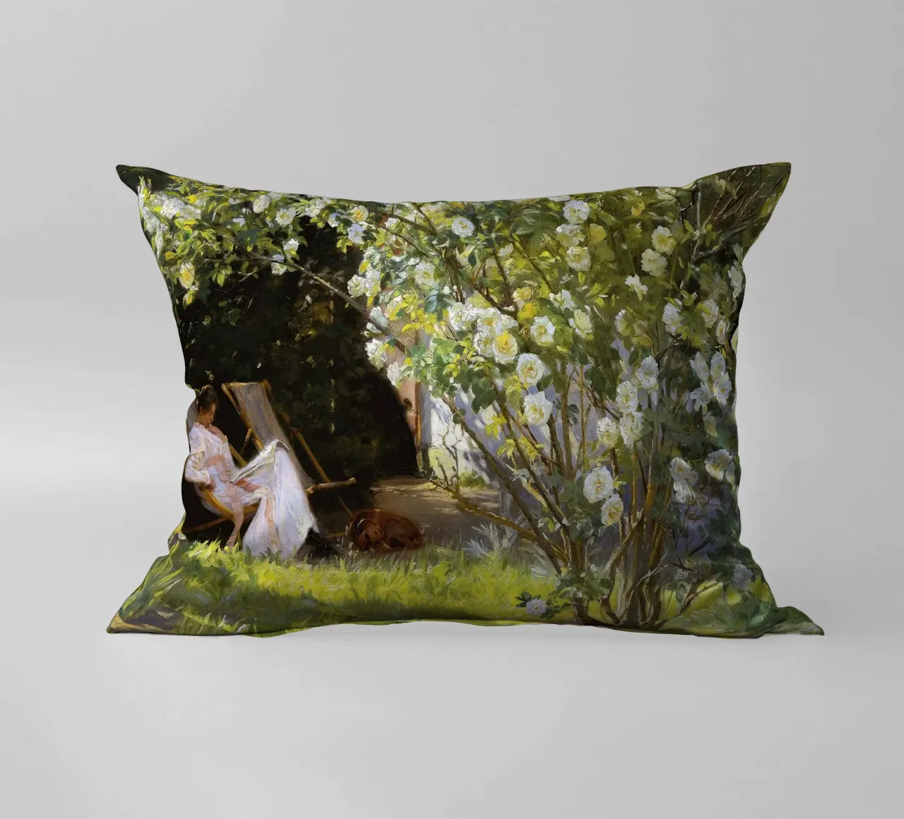 Rose di Peder Severin Krøyer cuscino da Leahprint