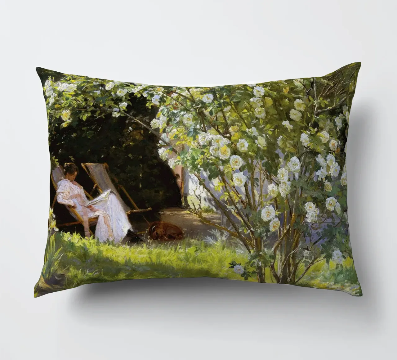 Rose di Peder Severin Krøyer cuscino da Leahprint