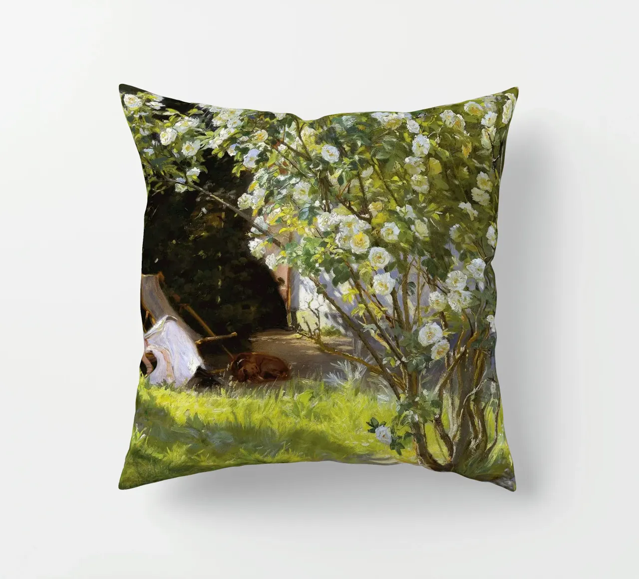 Rose di Peder Severin Krøyer cuscino da Leahprint