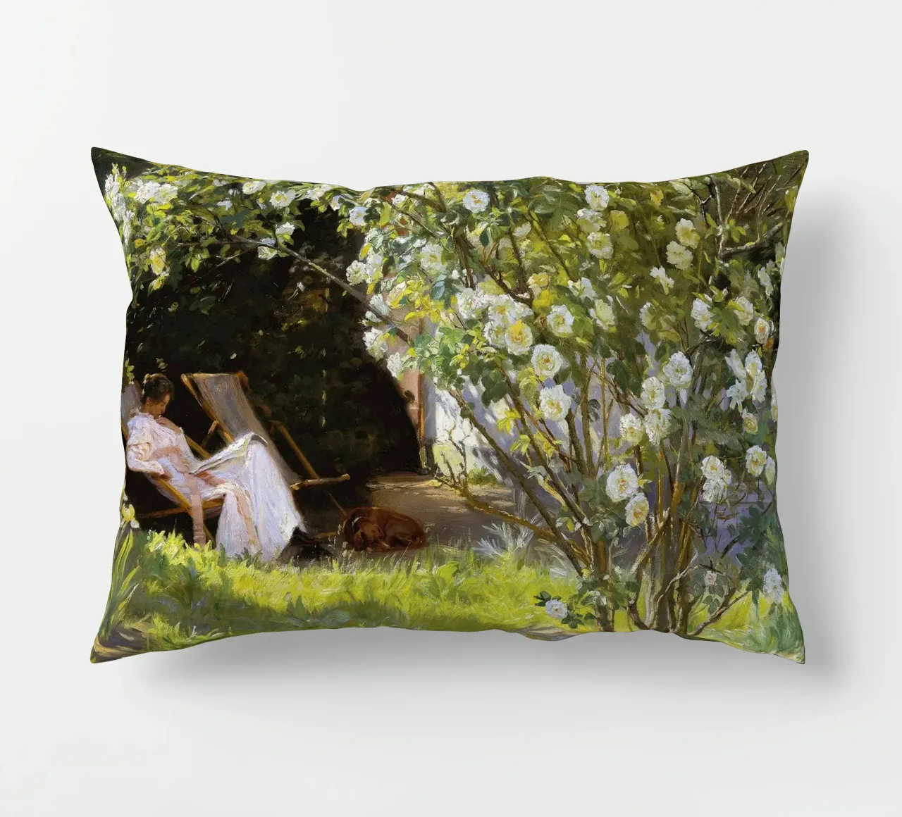 Rose di Peder Severin Krøyer cuscino da Leahprint