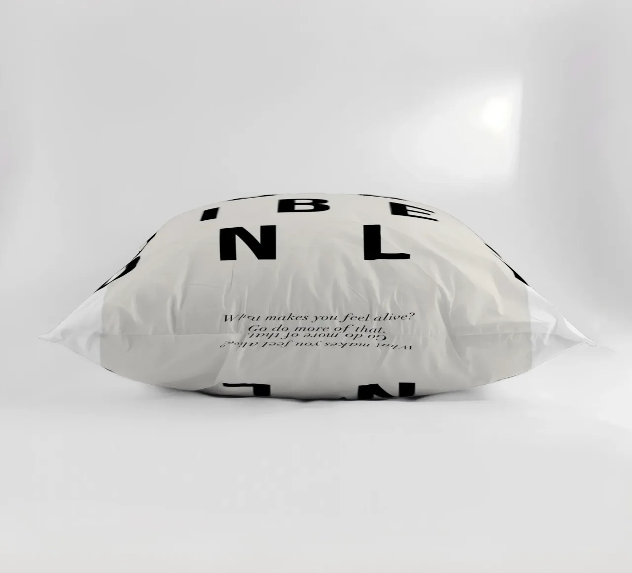 typographie motivation message positif coussin de Alexa Bell