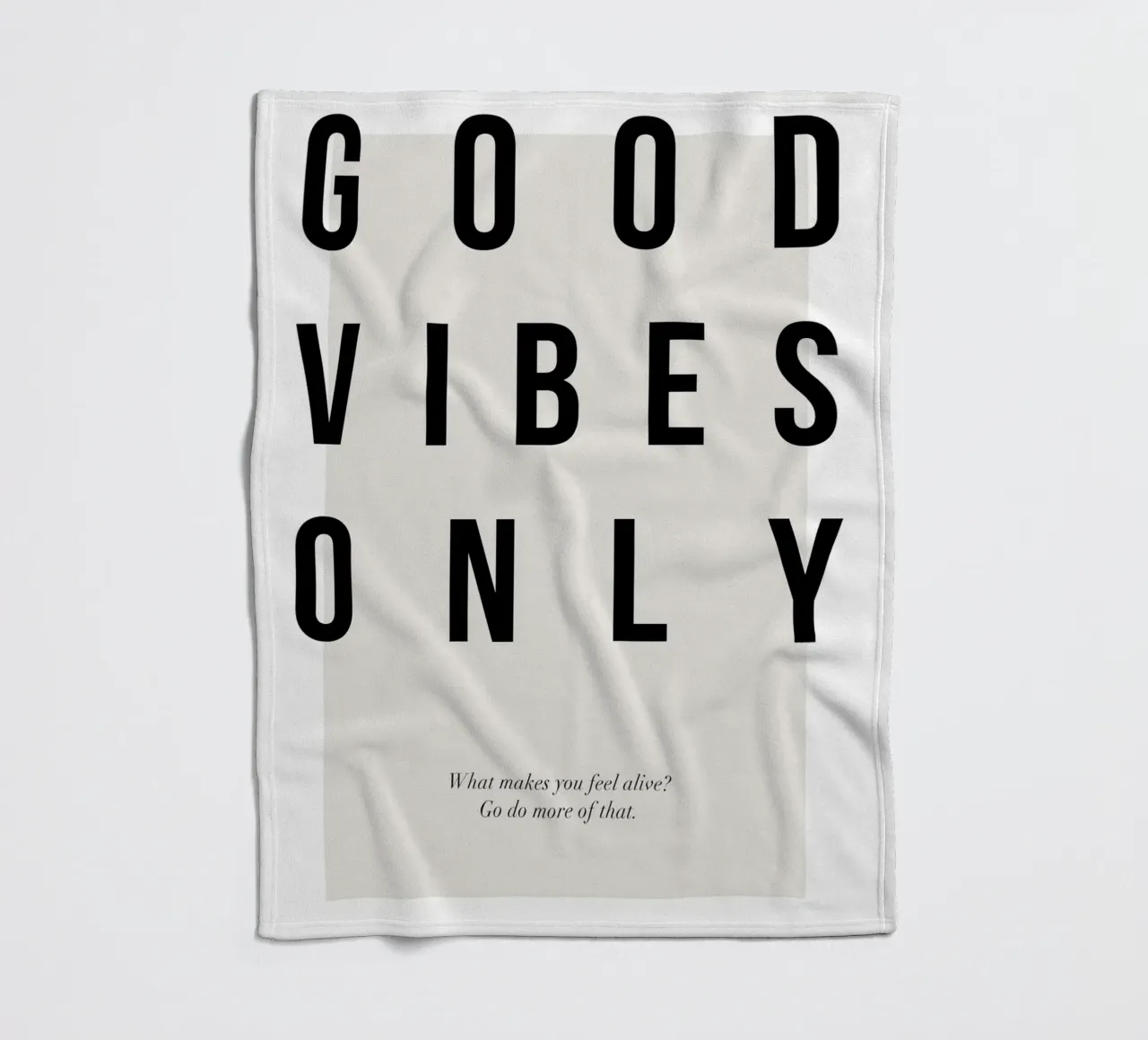 typographie motivation message positif plaid polaire de Alexa Bell