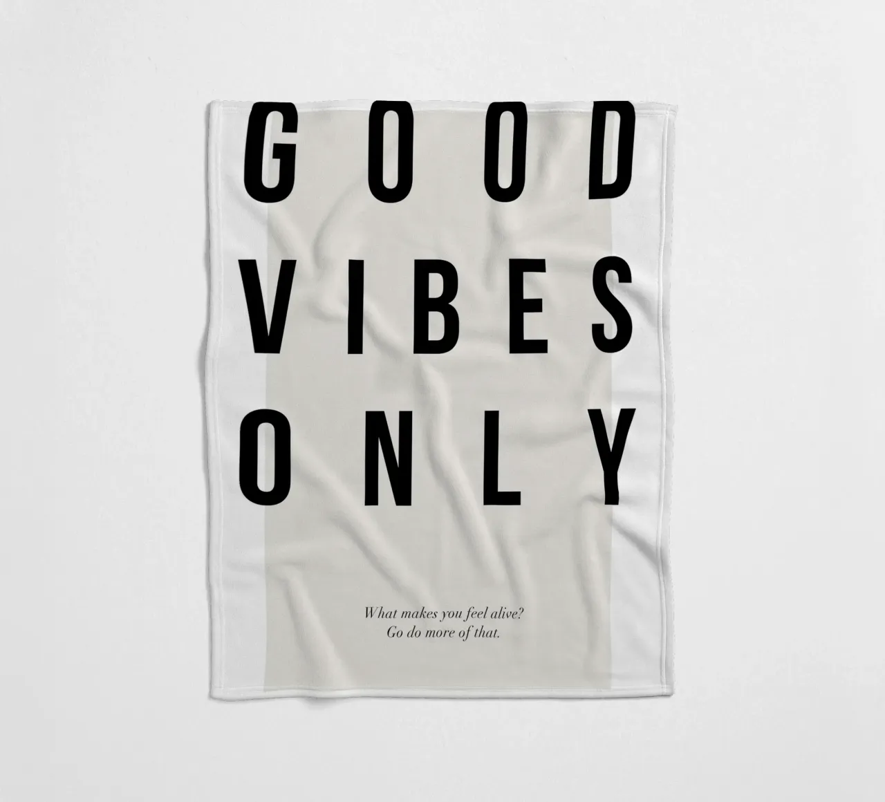 typographie motivation message positif plaid polaire de Alexa Bell