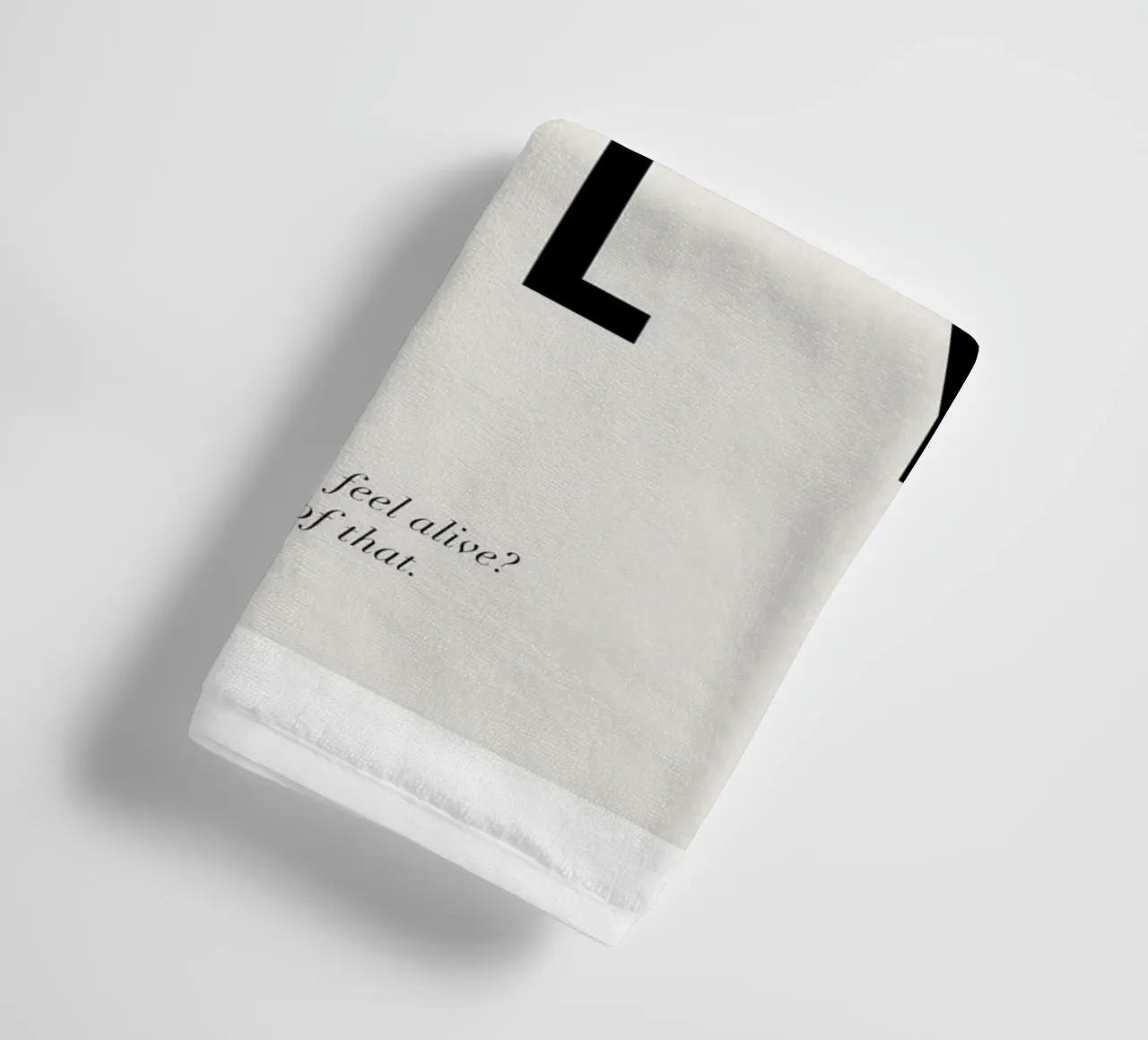 typographie motivation message positif serviette de bain de Alexa Bell