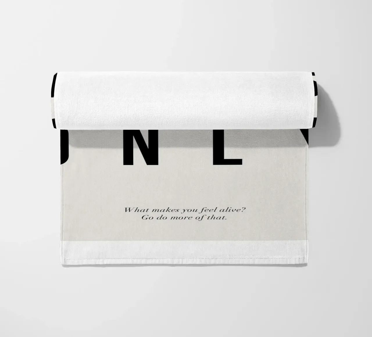 typographie motivation message positif serviette de plage de Alexa Bell