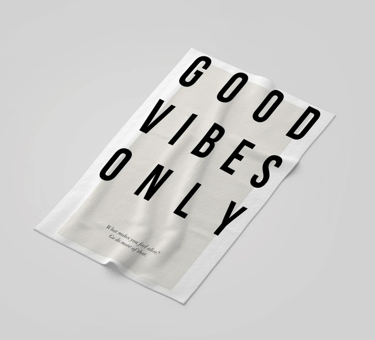 typographie motivation message positif serviette de plage de Alexa Bell