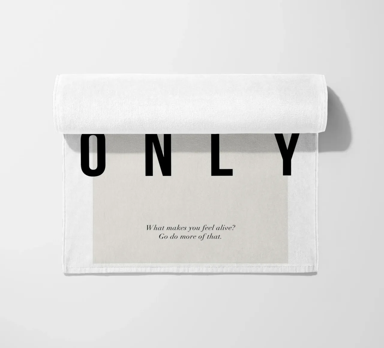 typographie motivation message positif serviette de plage de Alexa Bell
