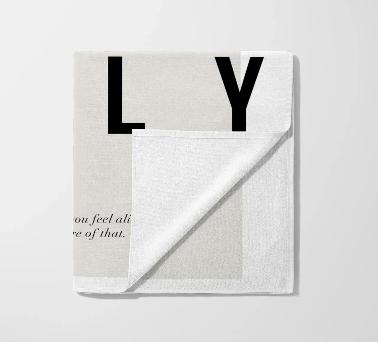 typographie motivation message positif serviette de plage de Alexa Bell