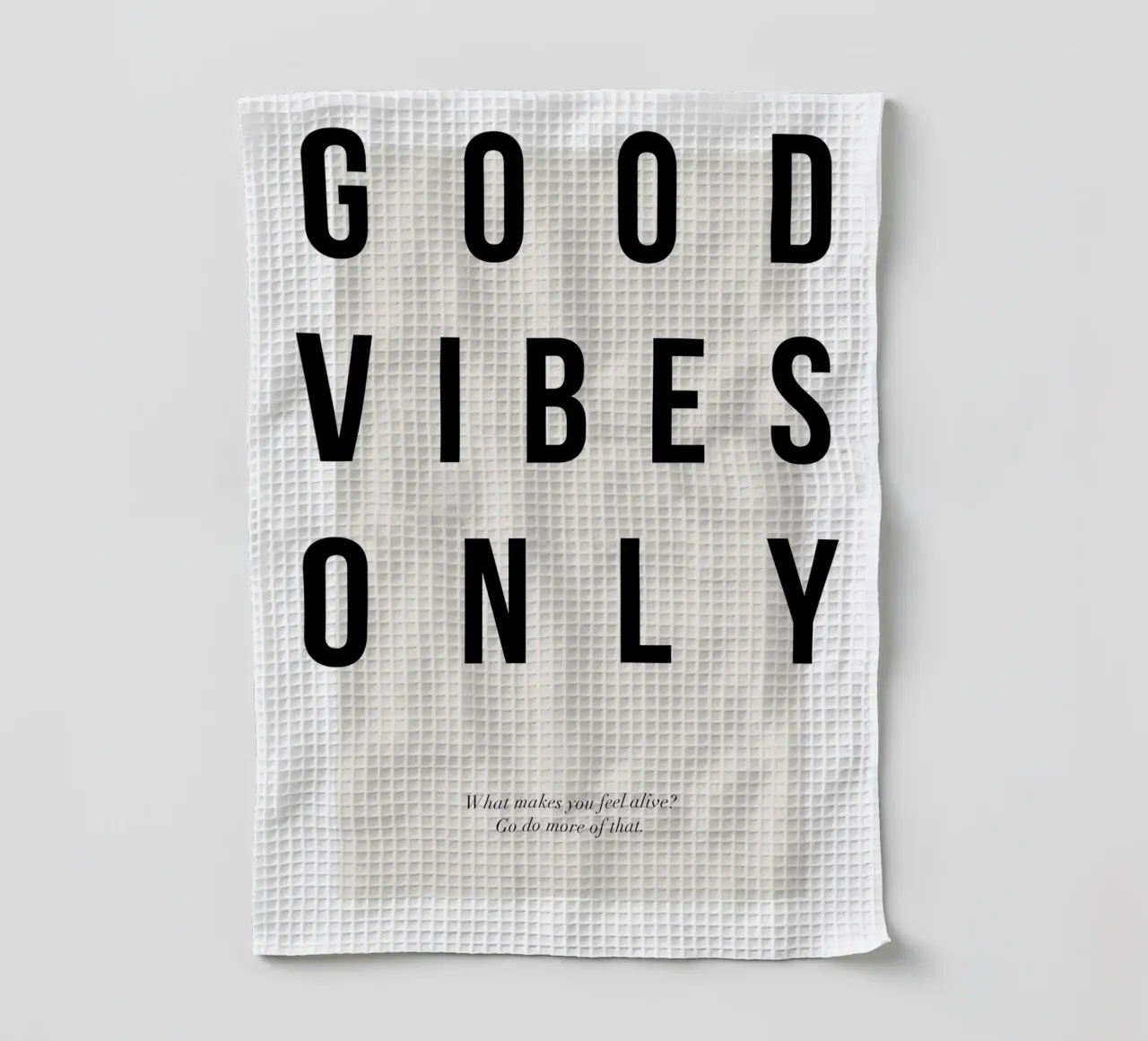 typographie motivation message positif torchon de Alexa Bell