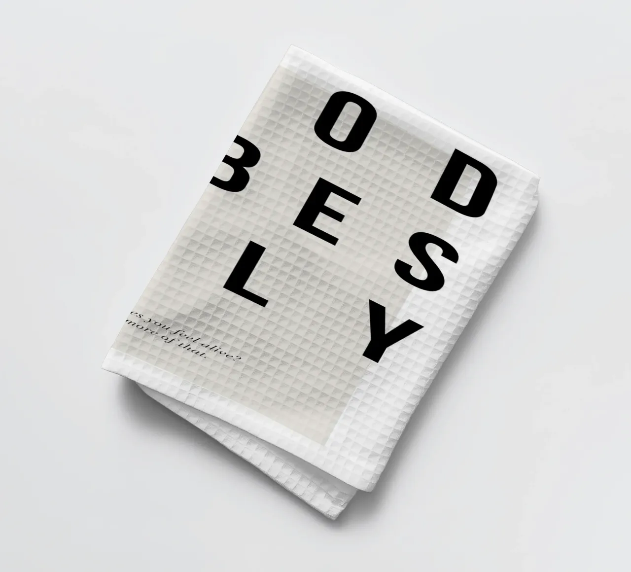 typographie motivation message positif torchon de Alexa Bell