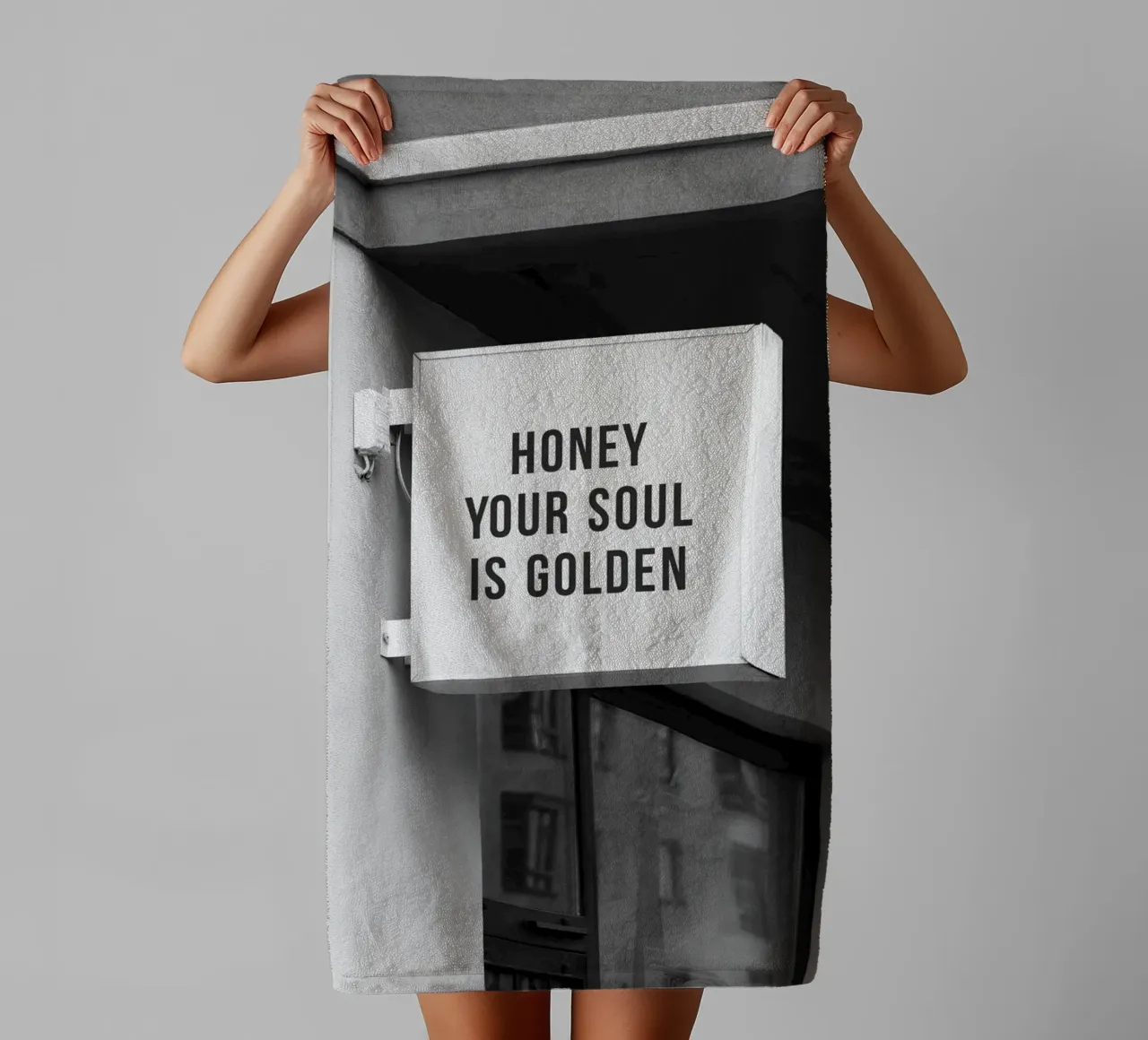 sign text motivation towel by Alexa Bell