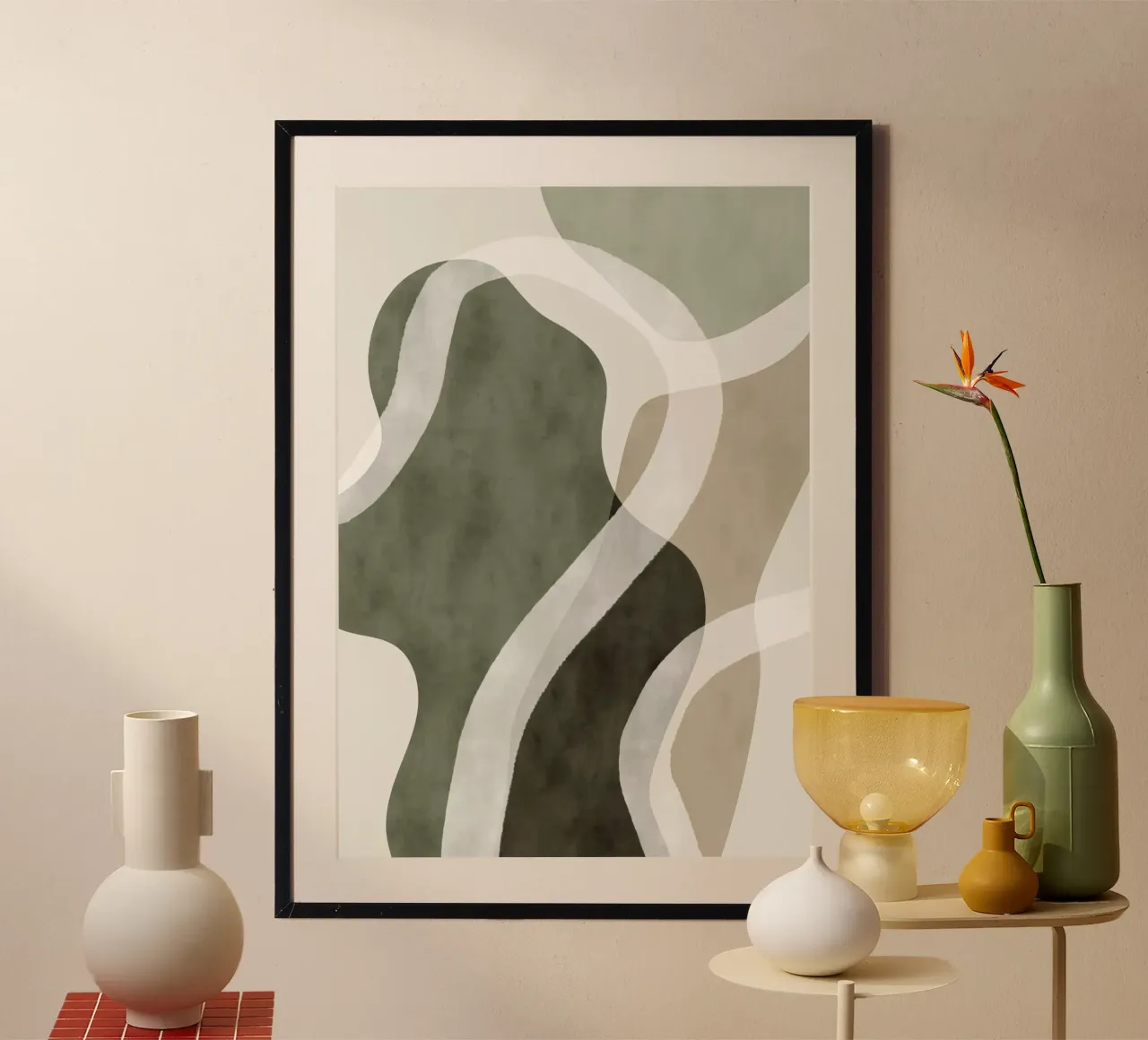 abstrakt geometrisch fließend Hahnemühle von Alexa Bell