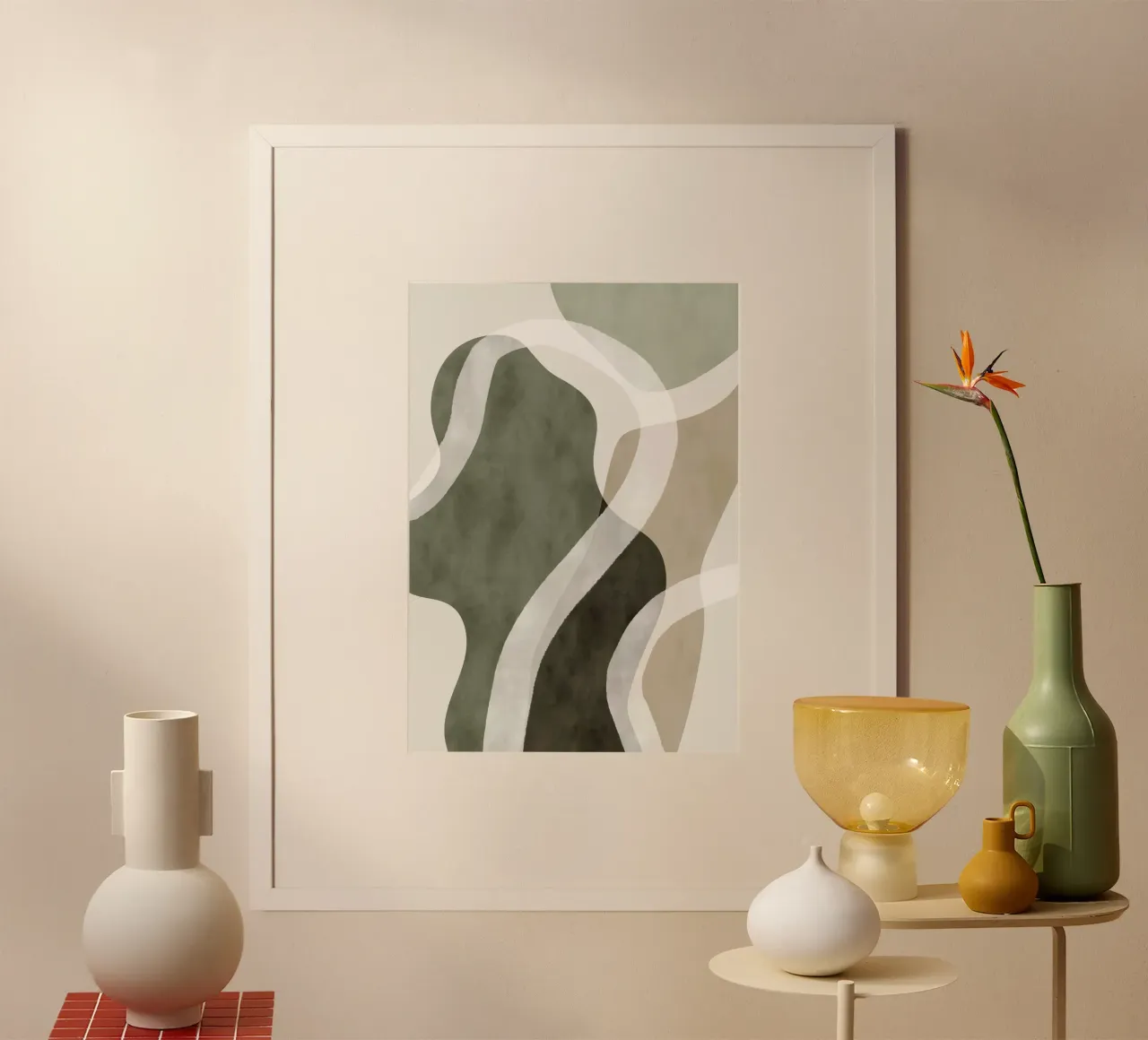 abstrakt geometrisch fließend Hahnemühle von Alexa Bell