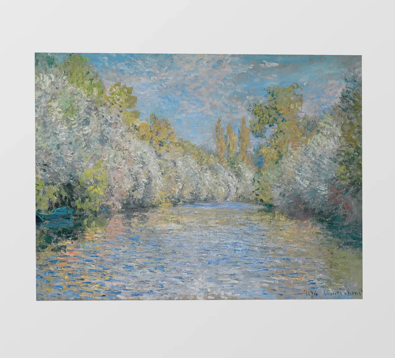 Le Yerres presso Montgeron, 1876 pellicola backlit da RodneyArt