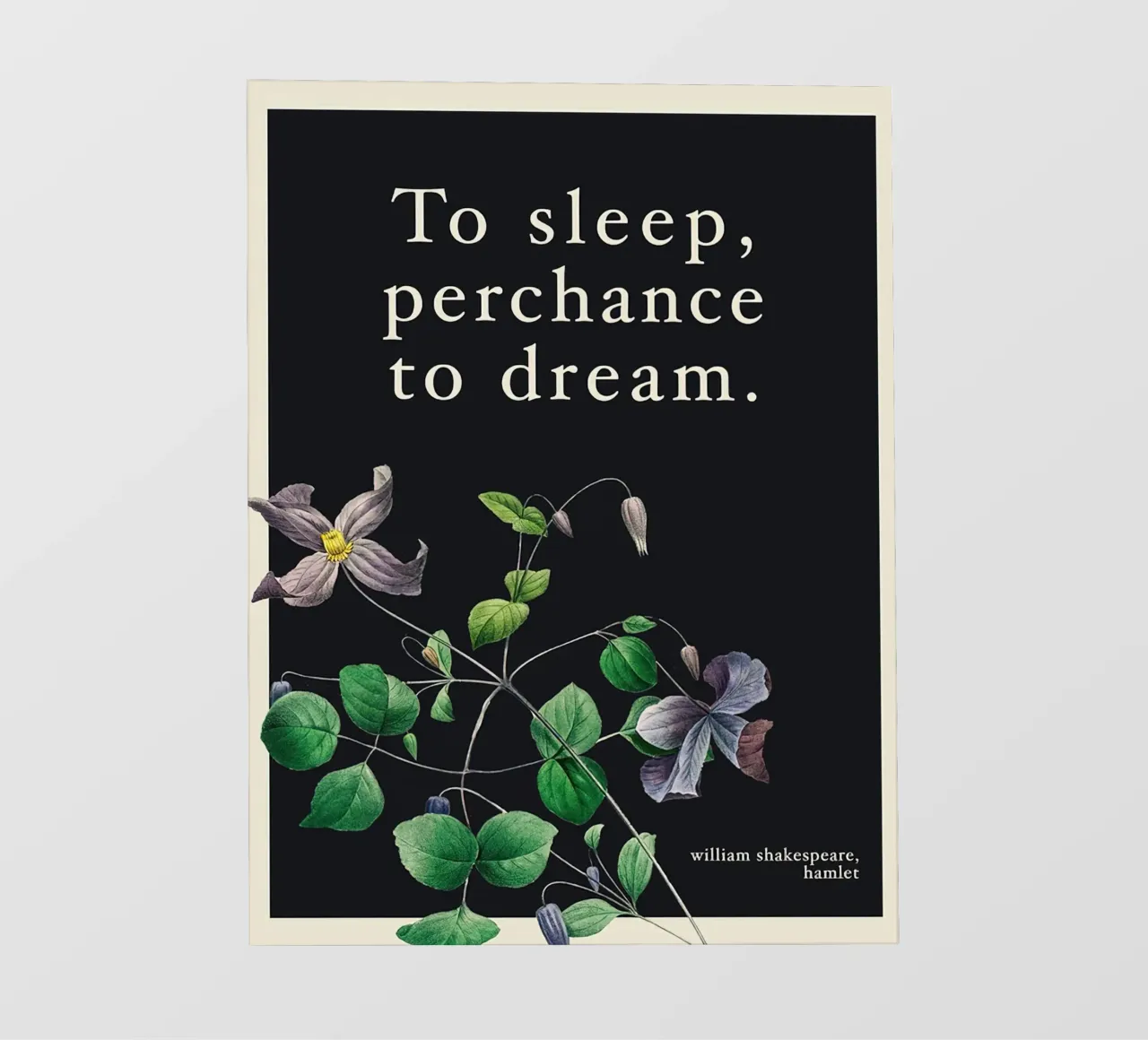 Dormire per sognare telo in pvc da Leahprint