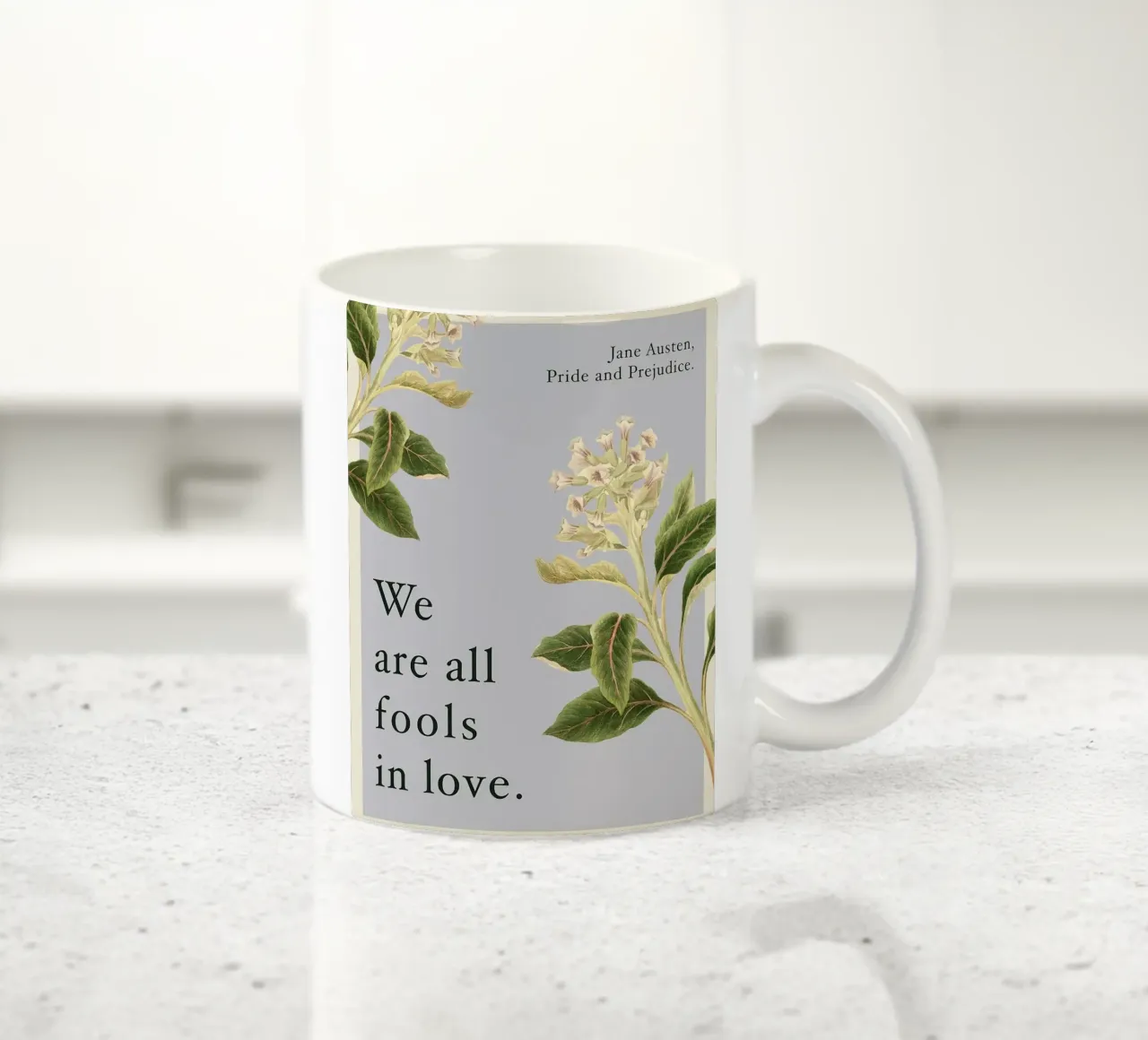 Siamo tutti pazzi in amore tazza in ceramica da Leahprint