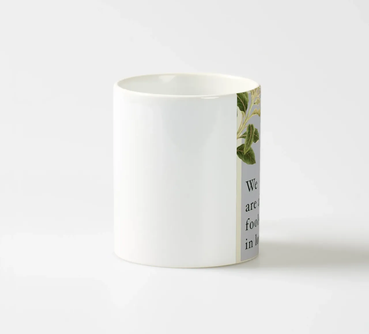 Siamo tutti pazzi in amore tazza in ceramica da Leahprint