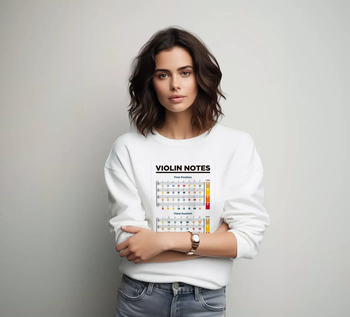 Violin Notes Chart felpa da musicaltools