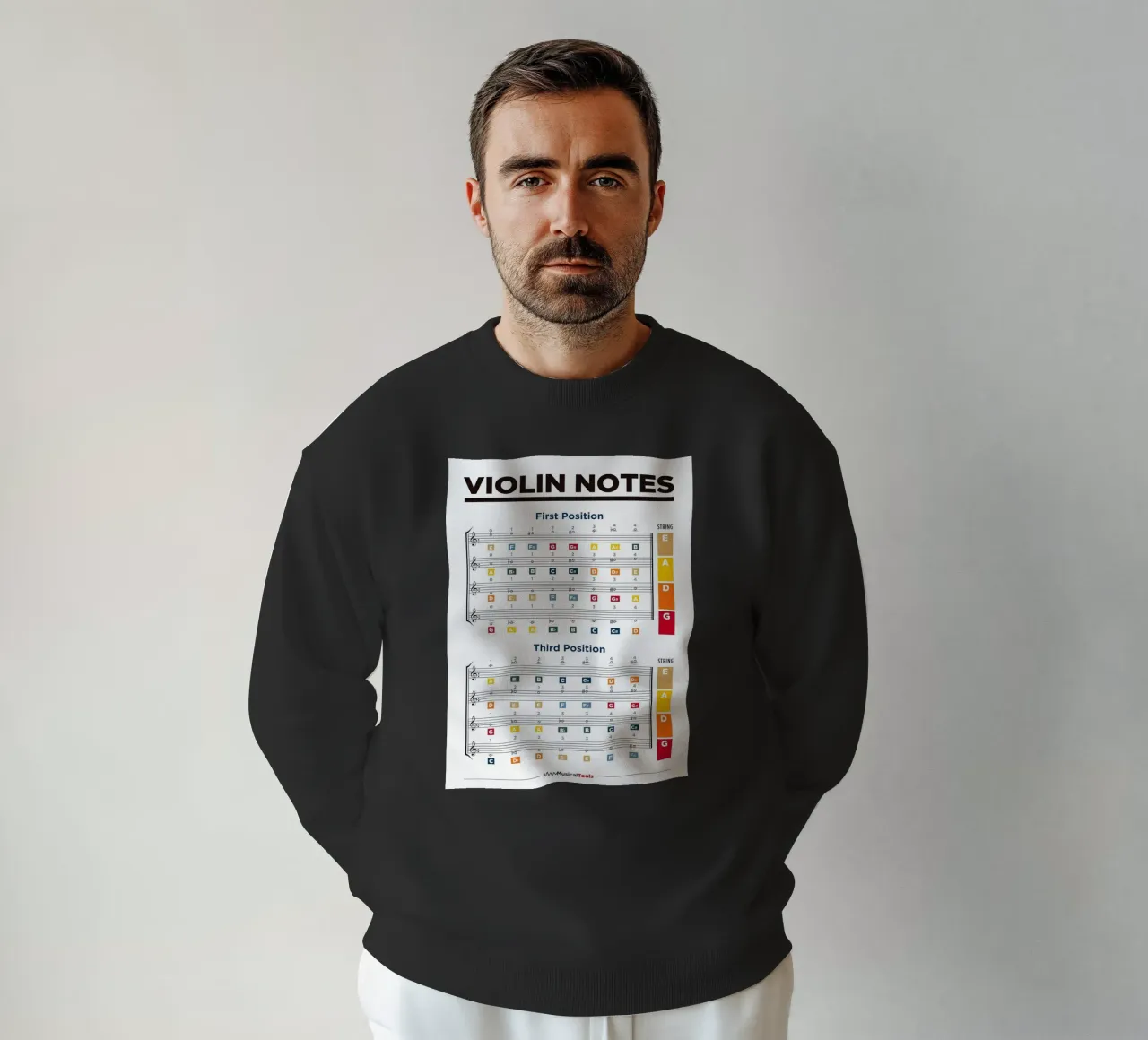 Violin Notes Chart felpa da musicaltools