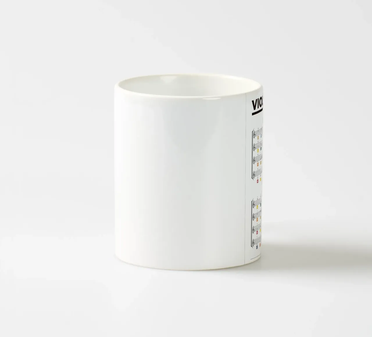 Tabella delle note del violino tazza in ceramica da musicaltools