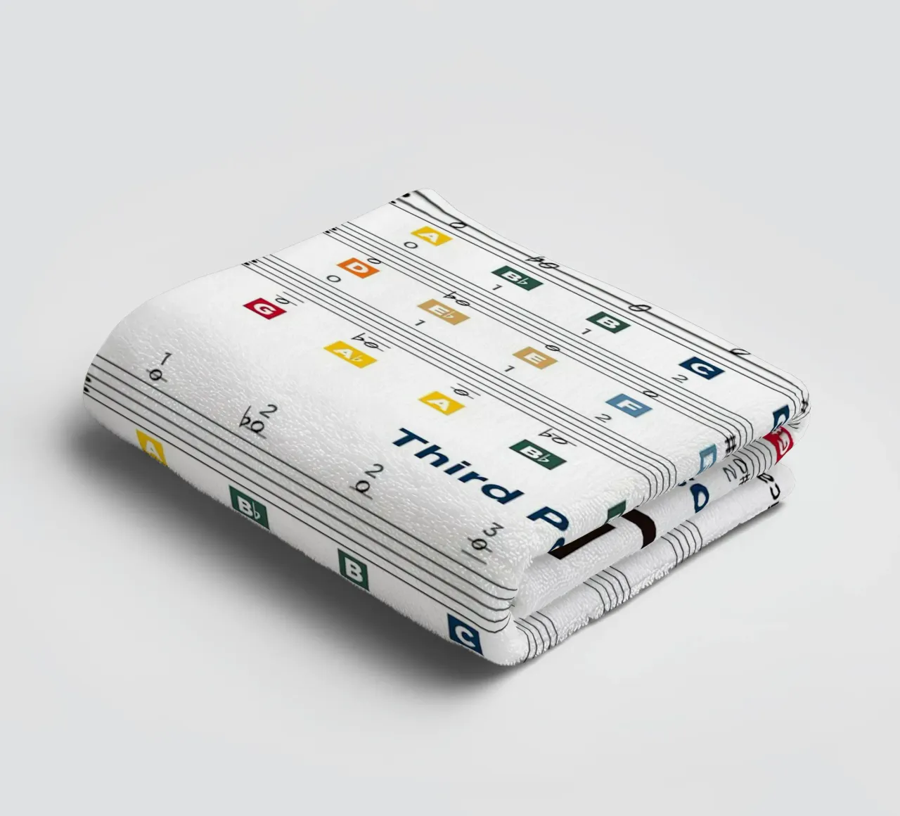 Violin Notes Chart towel by musicaltools